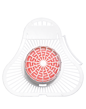 TOLCO 220225 Urinal Screen, with Para Block Cherry 12/cs - [DefendUse.com] - 220225 - Tolco Corporation