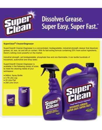 SUPERCLEAN  Cleaner & Degreaser, Bottle Format: 208Kg - [DefendUse.com] - 0801006 - SuperClean