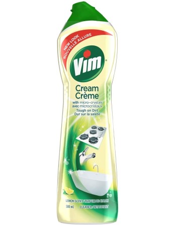 Vim, Lemon Cream, Surface Cleaner, 500ml - 1