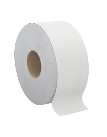CASCADES  Pro Select™ Toilet Paper, Jumbo Roll, 2 Ply, 420 Sheets/Roll, 500' Length, White, Case of 12 - [DefendUse.com] - B080 