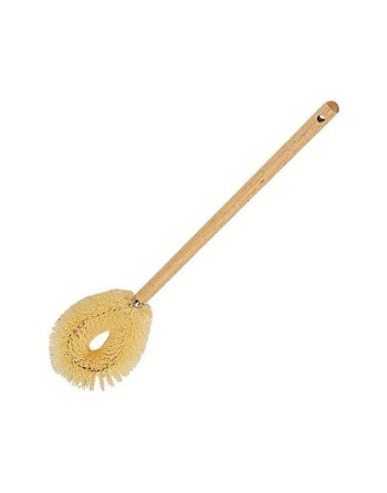 Rubbermaid Commercial Toilet Bowl Brush - Polypropylene Bristle - 17.8" Overall Length - Hardwood Handle - 12 / Carton - 1