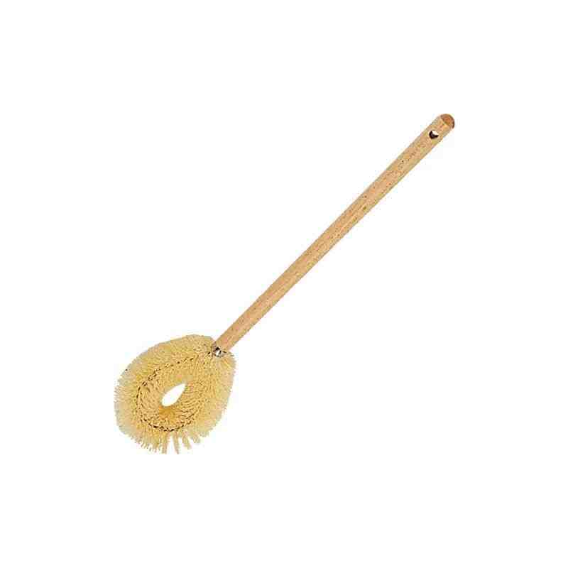 Rubbermaid Commercial Toilet Bowl Brush - Polypropylene Bristle - 17.8" Overall Length - Hardwood Handle - 12 / Carton - 1