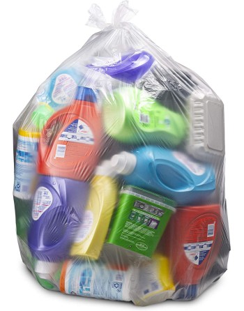 Industrial Garbage Bags, 3X Strong, 35" x 50", 3 mils, 50 /Pkg., Clear - [Cleaning Supplies Canada Discounts] - 156 - [DefendUse