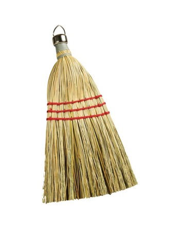 Heavy-Duty Corn Whisk with Metal Cap, 3-String, Wood Handle - [Cleaning Supplies Canada Discounts] - BC-102 - [DefendUse.com]