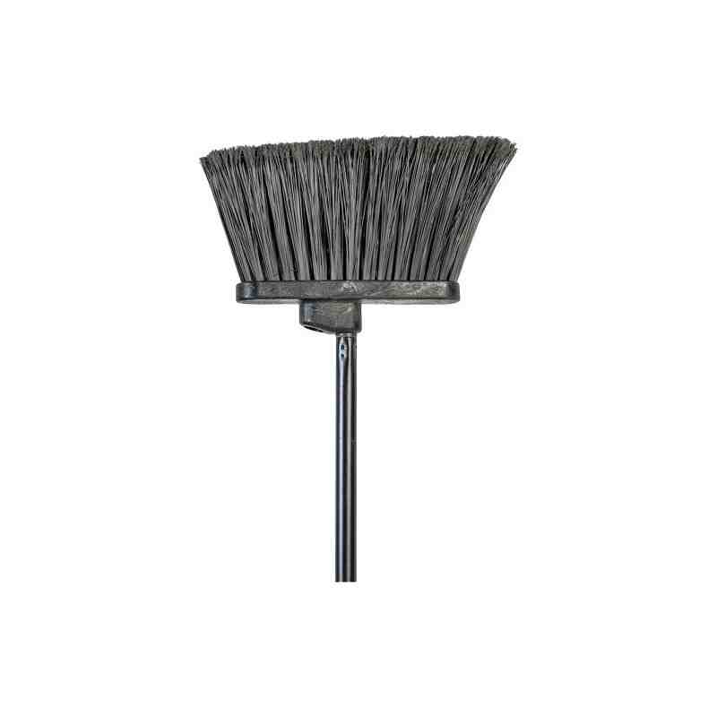 M2 PROFESSIONAL  Angled Broom with Metal Handle, 48" Long - [DefendUse.com] - BA-8306BK-48 - Cleaning Brooms