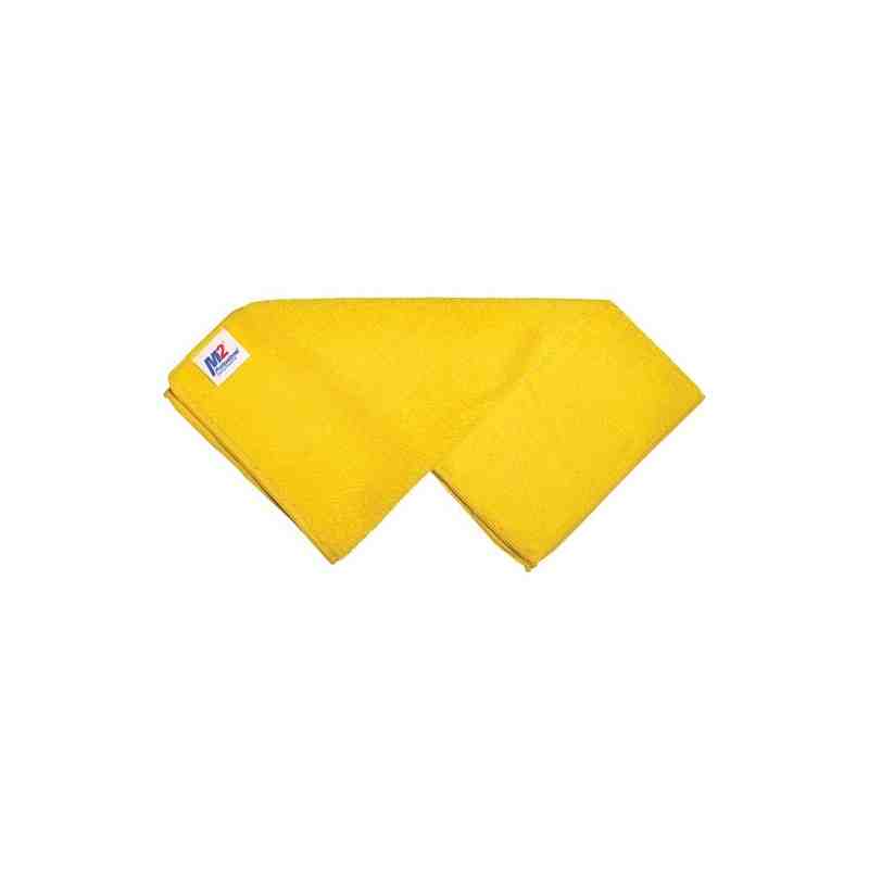 Cleaning Cloth, Microfibre,Colour: Yellow,/ Pack of 12,Length: 16",Width: 16" - [Cleaning Supplies Canada Discounts] - MC-583-YE