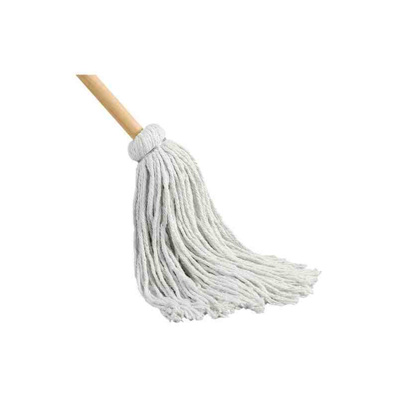 Yacht Mop with Handle, Cotton, 16 oz., Cut Style,Type: General Use,Handle Length: 54",Handle Material: Wood - [Cleaning Supplies