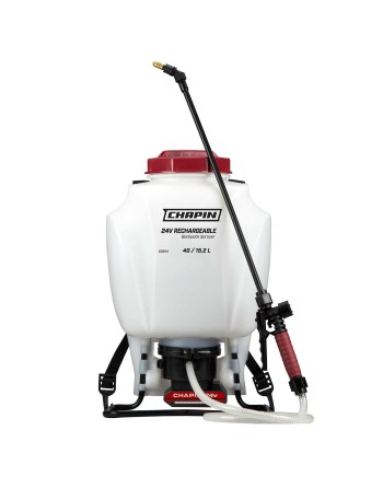 CHAPIN 63924: 4-Gallon (15-Liter) 24 V Battery Backpack Sprayer, Wide Mouth - [DefendUse.com] - 63924 - Chapin Sprayers