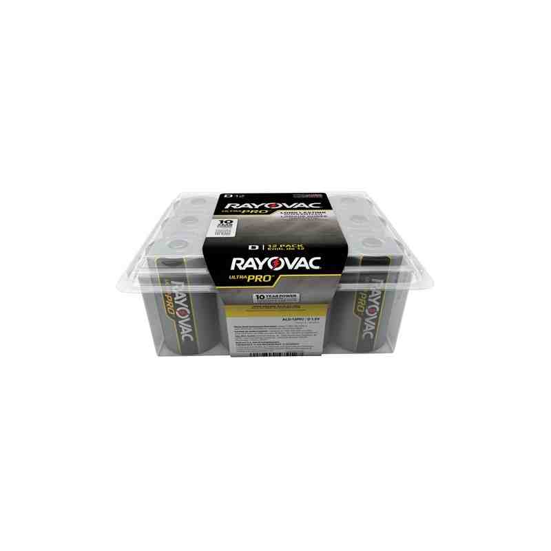 RAYOVAC ALD12PP Ultra PROª Industrial Batteries, D, 1.5 V, 8 Pack, Case of 12 - [DefendUse.com] - ALD12PPJ - Rayovac Batteries/L