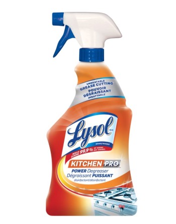 Lysol® 10059631970678 Kitchen Pro Power Degreaser & Disinfectant, 650 ml, CB970678, Case of 9 - [DefendUse.com] - 10059631970678