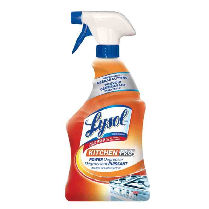 Lysol® 10059631970678 Kitchen Pro Power Degreaser & Disinfectant, 650 ml, CB970678, Case of 9 - [DefendUse.com] - 10059631970678
