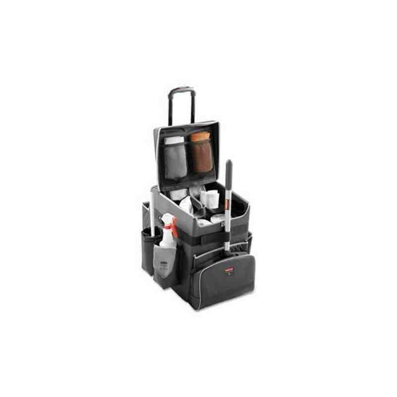 RUBBERMAID 1902467 Quick Cart, 16-1/2" x 14-3/10" x 17", Polyester, Grey - [DefendUse.com] - 1902467 - Rubbermaid Commercial Cle