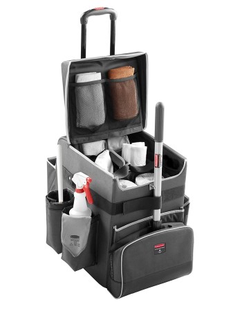 RUBBERMAID  Quick Cart, 16-1/2" x 14-3/10" x 25", Polyester, Grey - 1