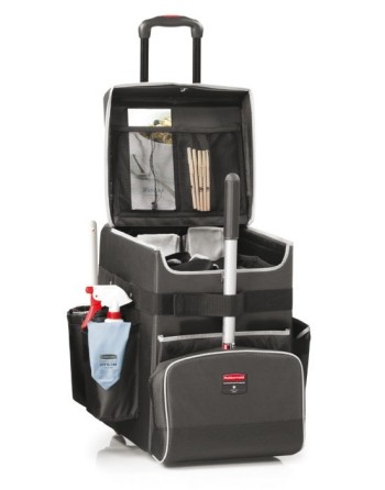 RUBBERMAID 1902466 Quick Cart, 16-1/2" x 14-3/10" x 21", Polyester, Grey - [DefendUse.com] - 1902466 - Janitor Carts