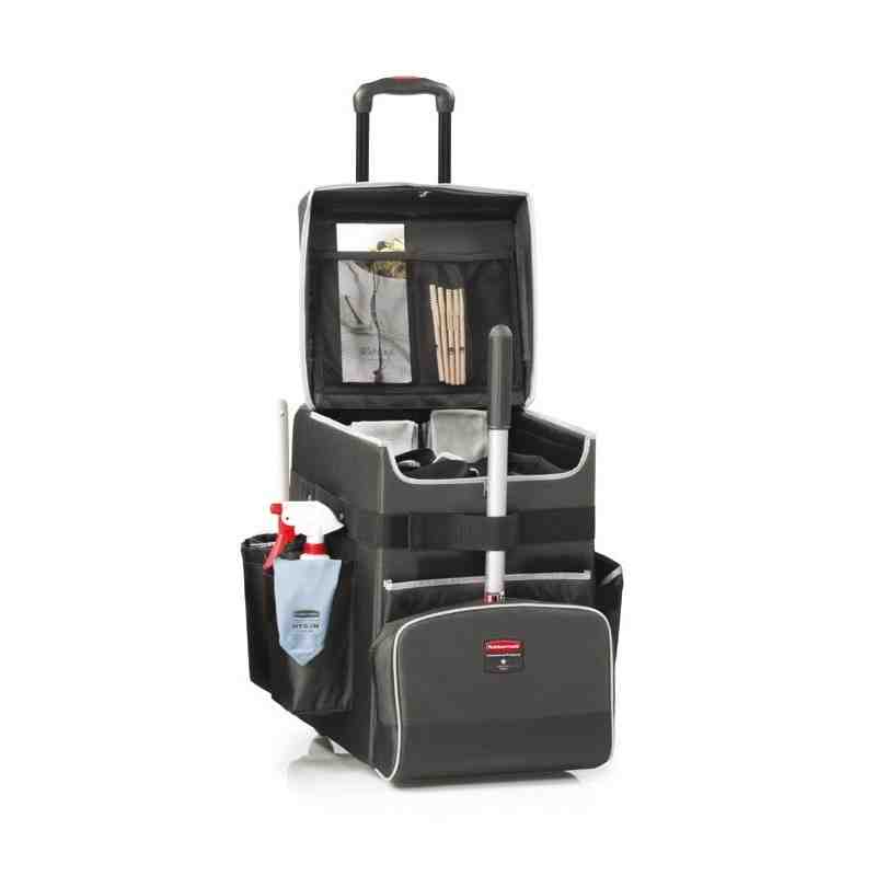 RUBBERMAID 1902466 Quick Cart, 16-1/2" x 14-3/10" x 21", Polyester, Grey - [DefendUse.com] - 1902466 - Janitor Carts