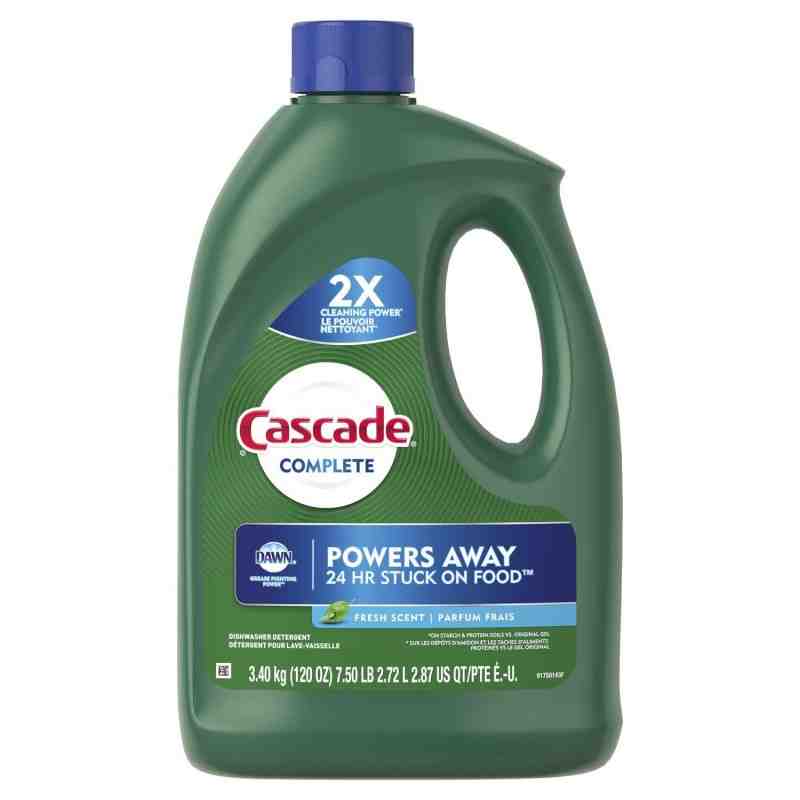 Cascade 37000-53987 Complete Gel, Dishwasher Detergent, Fresh Scent, Case of 4/3.54L - [DefendUse.com] - 37000-53987 - Dishwashe