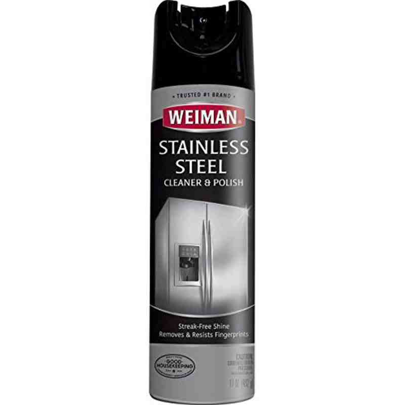 Weiman 02C Stainless Steel Cleaner & Polish Aerosol, 17 fl oz, Case of 6 - [DefendUse.com] - 02C - Weiman