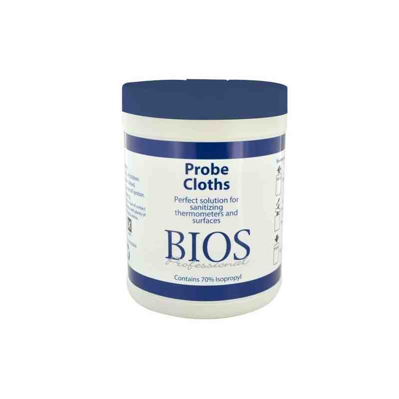 BIOS® Probe Cloths, 70% Alcohol Wipes, White, 400/Bottle, 6/Case, 2400/Case, Made in Canada - [DefendUse.com] - 383SC - Bios