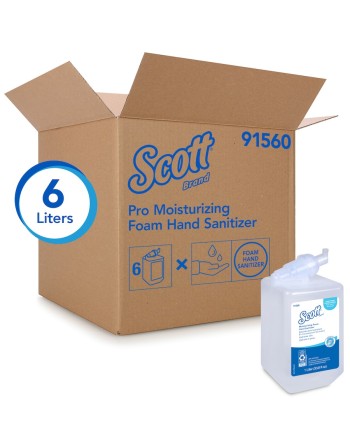 KIMBERLY-CLARK 91560 Scott® Pro™ Moisturizing Foam Hand Sanitizer, 1000 ml, Cartridge Refill, 62% Alcohol - [DefendUse.com] - 91