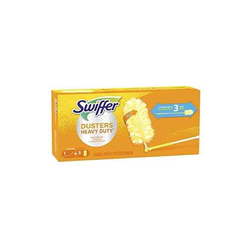 Swiffer 37000-82074 360 Dusters Extendable Handle Starter Kit, 3 Count Refill, Case of 6 - [DefendUse.com] - 37000-82074 - Swiff