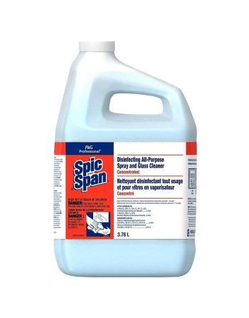Spic and Span Disinfecting All-Purpose and Glass Cleaner 15X Concentrated Closed Loop, Case of 2/3.78 L - [DefendUse.com] - 3700