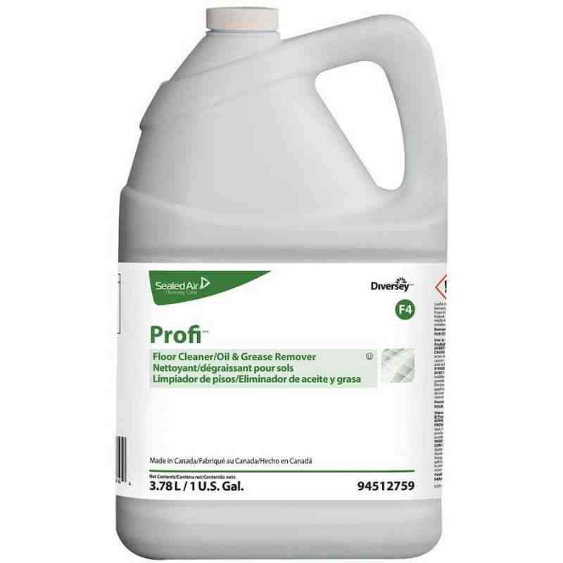 Diversey 4512759 Profi™ Floor Cleaner/Oil & Grease Remover, 4L, Case of 4 - [DefendUse.com] - 4512759 - Diversey Holdings Cleane
