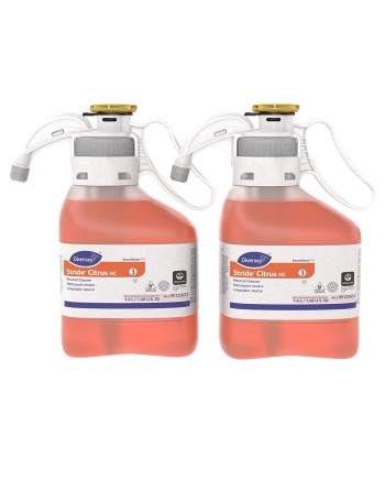 Diversey 95122613 Stride Smart Neutral Cleaner, Floor Cleaner, Citrus, 1.4 L/1.48 U.S. Qt (Case of 2) - [DefendUse.com] - 951226