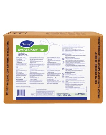 Diversey™ Over & Under® Plus Resilient Floor Sealer, White Liquid, Ammonia Scent, 18.9L, Sold Individually - 1 - 5118737 - Diver