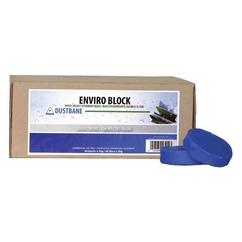 DUSTBANE 53412 Enviro Block Water Soluble Deodorizer, Case of 48 - [DefendUse.com] - 53412 - Urinal Pucks
