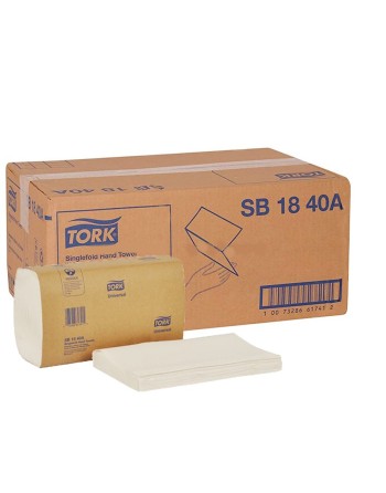 Tork® Universal Singlefold Hand Towel, 2-Panel, White, 250 Towels/Pack, 16 Packs/Case - [Cleaning Supplies Canada Discounts] - S