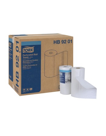 Tork® Advanced Perforated Kitchen Towel Roll, 2-Ply, White, 120 Sheets/Roll, 30 Rolls/Case - [Cleaning Supplies Canada Discounts