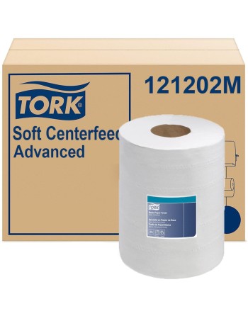 Tork® Advanced Soft Centrefeed Hand Towel, 2-Ply, White, 599.83'/Roll, 6 Rolls/Case - [Cleaning Supplies Canada Discounts] - 121