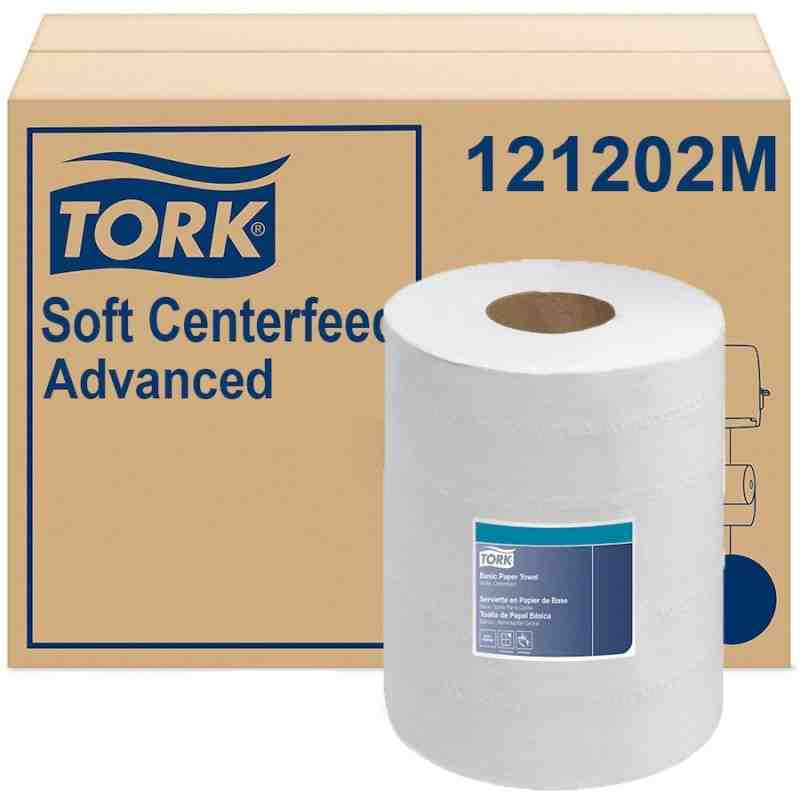 Tork® Advanced Soft Centrefeed Hand Towel, 2-Ply, White, 599.83'/Roll, 6 Rolls/Case - [Cleaning Supplies Canada Discounts] - 121