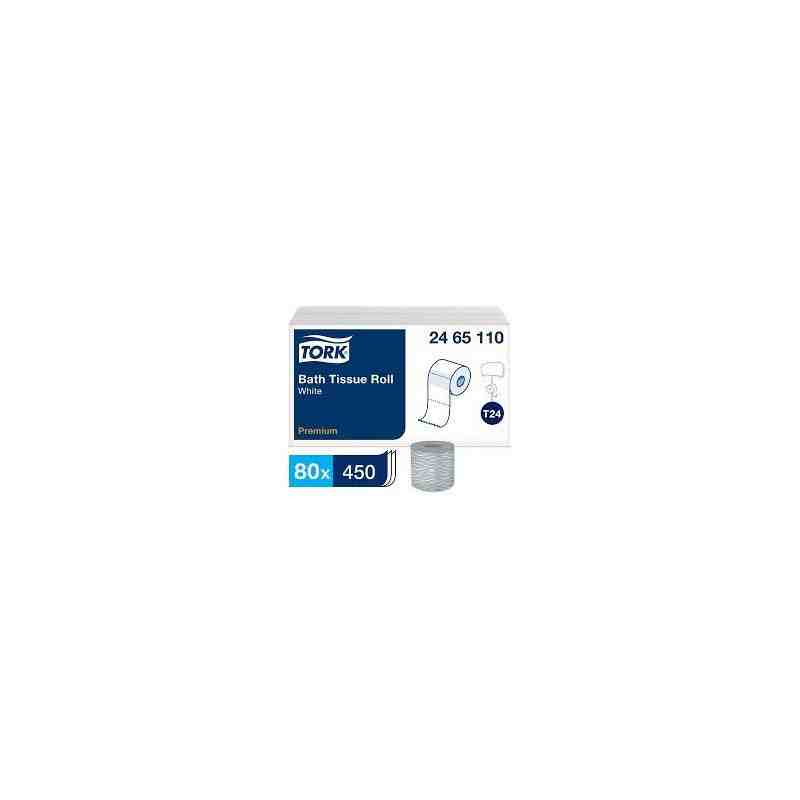 Tork Premium Bath Tissue Roll, 2-Ply, 80/450-SHT - [Cleaning Supplies Canada Discounts] - 2465110 - [DefendUse.com]