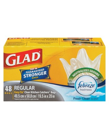 Glad Kitchen Catchers Clear Regular, Case of 12x48ct - [Cleaning Supplies Canada Discounts] - 30218 - [DefendUse.com]