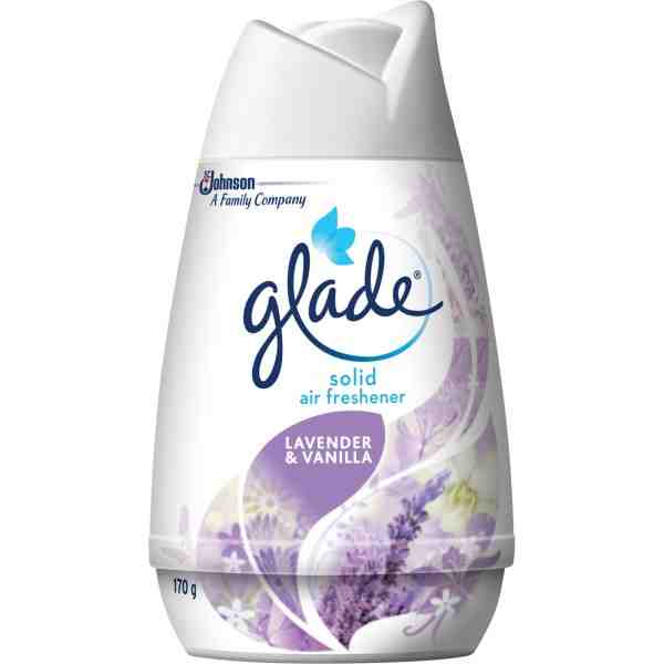 SC JOHNSON  Glade® Solid Air Freshener, Lavender & Vanilla, Gel Format: 170 g, Case of 12 - 1 - 10062300706119 - SC JOHNSON  Gla