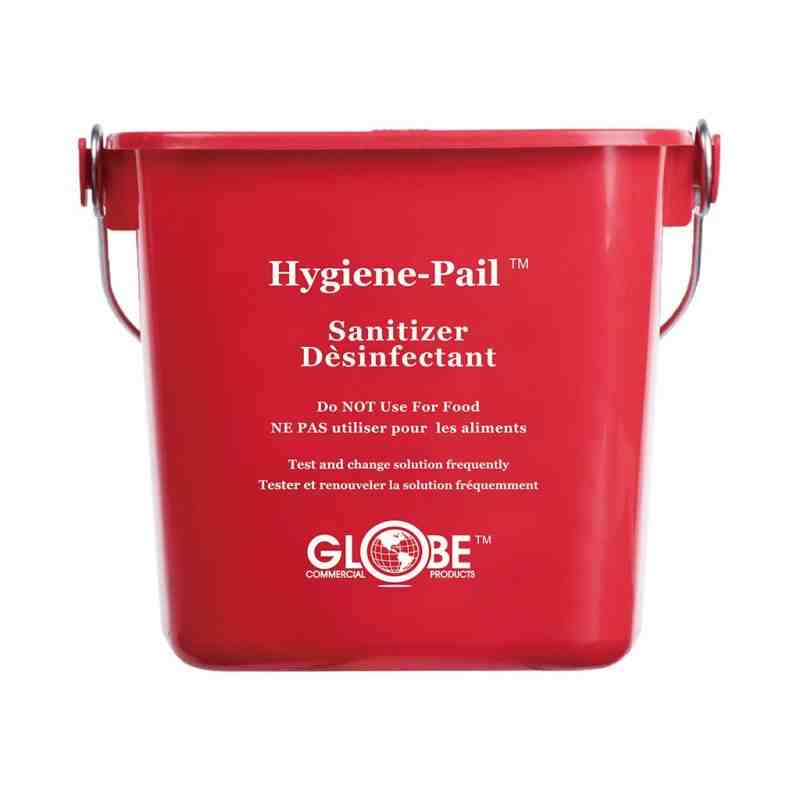 GLOBE 6 Qt Sanitizing Hygiene–Pail® - Red - [Cleaning Supplies Canada Discounts] - 3616R - [DefendUse.com]