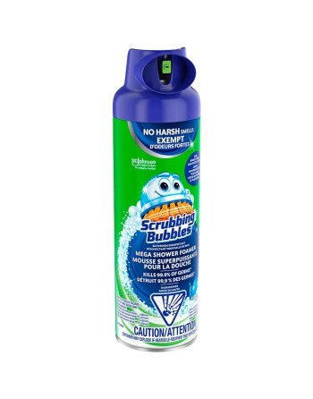 Scrubbing Bubbles 10062913733267 Mega Shower Foamer, Ultra Cling & Glade Rain Shower, Case of 12/567g - [DefendUse.com] - 100629