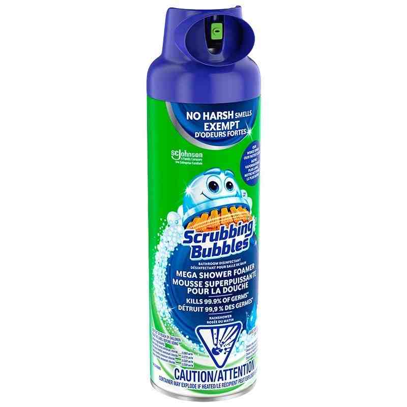 Scrubbing Bubbles 10062913733267 Mega Shower Foamer, Ultra Cling & Glade Rain Shower, Case of 12/567g - [DefendUse.com] - 100629