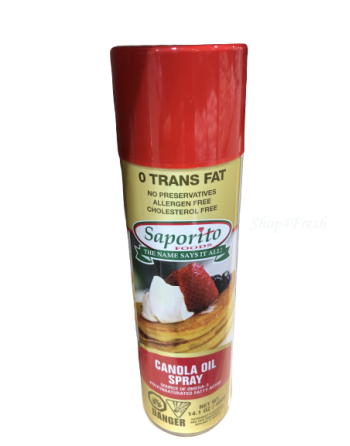 Saporito Foods Canola Oil Spray, 400g, Case of 6 - [Cleaning Supplies Canada Discounts] -  - [DefendUse.com]