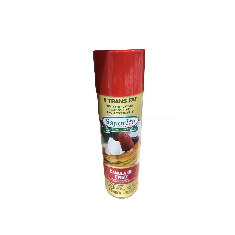 Saporito Foods Canola Oil Spray, 400g, Case of 6 - [Cleaning Supplies Canada Discounts] -  - [DefendUse.com]
