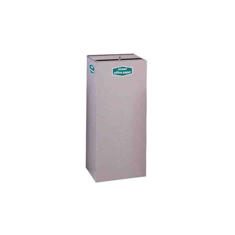 RUBBERMAID Recycling Container Cube, Mixed Office Paper, 34.5 Gallon, Case of 8 - [DefendUse.com] - NC36W4 - Indoor Trash Recept