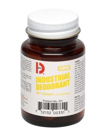 Big D 331 Industrial Deodorant, Lemon Fragrance, 1.5 oz (Pack of 12) - Lasts Up to 45 Days - [Cleaning Supplies Canada Discounts