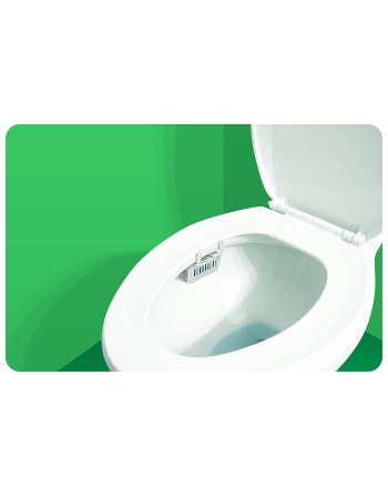 Big D 661 Toilet Bowl Rim Hanger with Non-para Block, Evergreen Fragrance with Enzymes, 1500 Flushes (Pack of 12) - [Cleaning Su