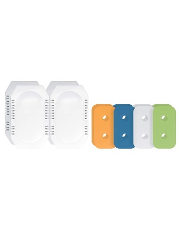 Big D 185 Passive POD Odor Dispenser Starter Pak (Contains 4 POD Dispensers, 8 POD Refills) - Ideal Air Freshener for Bathrooms 