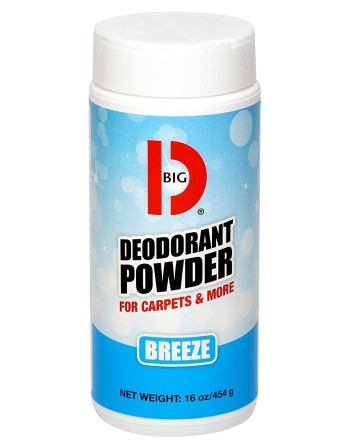 Big D 176 Powder Deodorizer for Carpets & More, Breeze Scent, 16 oz (Pack of 12) - [DefendUse.com] - 176 - Big D®