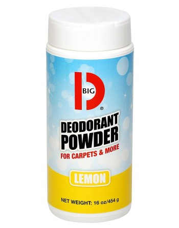 Big D 152 Deodorant Powder for Carpets & More, Lemon Fragrance, 16 oz (Pack of 12) - [Cleaning Supplies Canada Discounts] - 152 