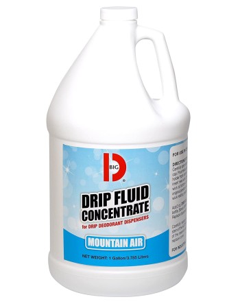 Big D 591-1 Drip Fluid Concentrate for Drip Deodorant Dispensers, Mountain Air Fragrance, 1 Gallon (Pack of 4) - [DefendUse.com]