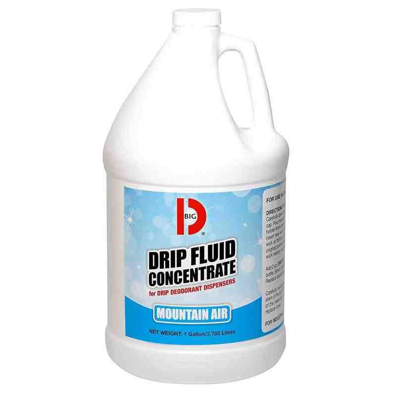 Big D 591-1 Drip Fluid Concentrate for Drip Deodorant Dispensers, Mountain Air Fragrance, 1 Gallon (Pack of 4) - [DefendUse.com]