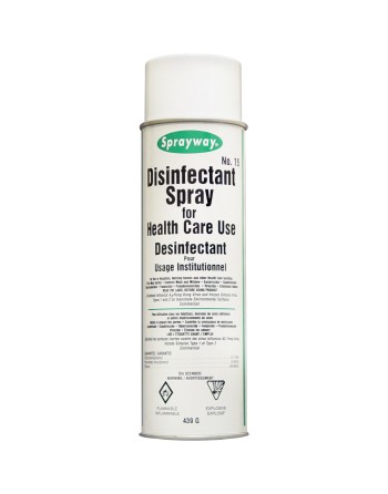 SPRAYWAY 1000007210 Health Care Use Disinfectant Spray, Aerosol Can, 20 oz., Case of 12 - [DefendUse.com] - SW015DIN - Sprayway